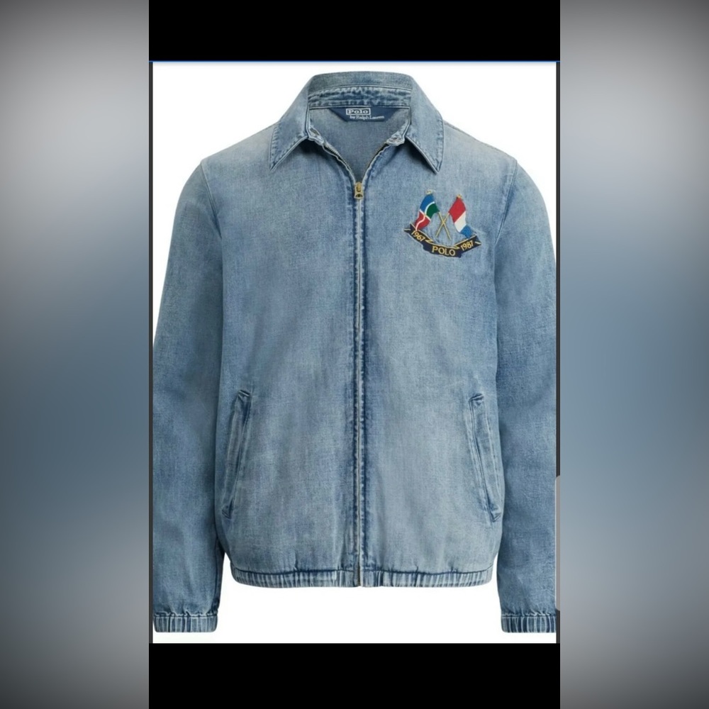 Polo Ralph lauren cross flag anniversary jeans jacket